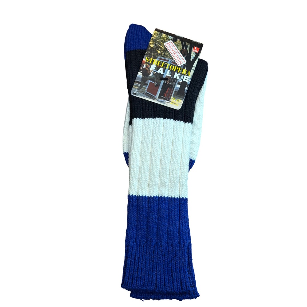 Vintage Euro Falke Streetopera Knit Socks Streetwear Gorpcore Colorblock Bauhaus